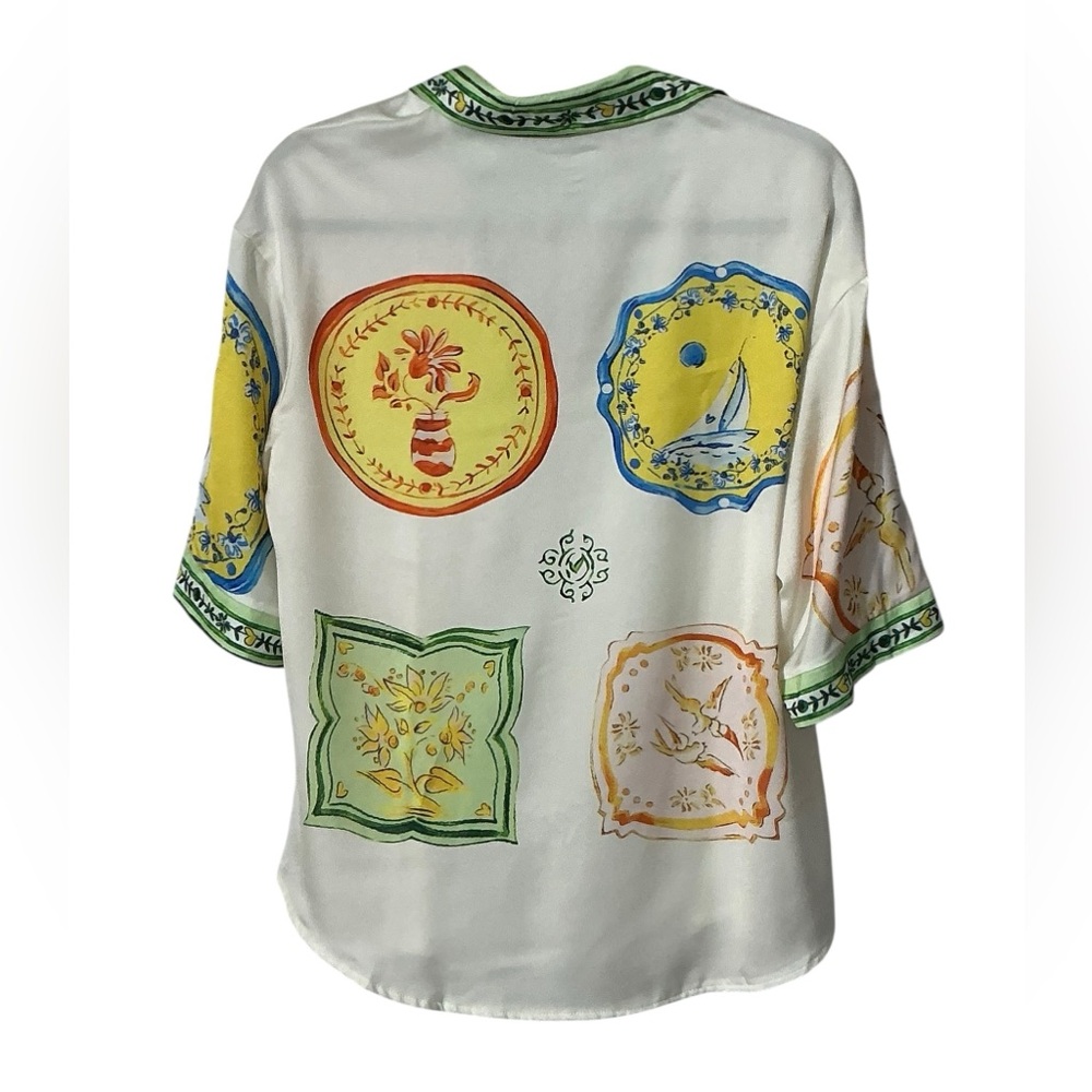 Mediterranean Medallion 2 Piece Short Set S $100 Retail NWOT - Picture 11 of 15